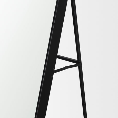 Tillie Oblong Matte Black Metal Standing Floor Mirror from Mercana - Luna Furniture