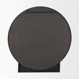 Tillie Round Brushed Gold Metal Frame Wall Mirror from Mercana - Luna Furniture