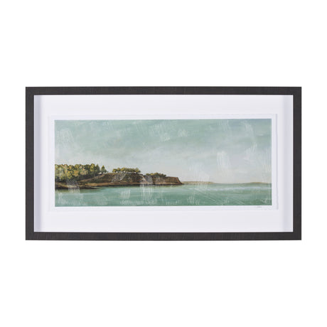 Coastal Destination by Mercana Studio a Hand Embellished Framed Art Print Matted under Glass from Mercana - Luna Furniture