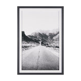 Road to Old West BW by Nathan Larson a Hand Embellished Framed Photo Art Print Matted under Glass from Mercana - Luna Furniture