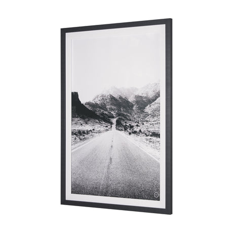 Road to Old West BW by Nathan Larson a Hand Embellished Framed Photo Art Print Matted under Glass from Mercana - Luna Furniture