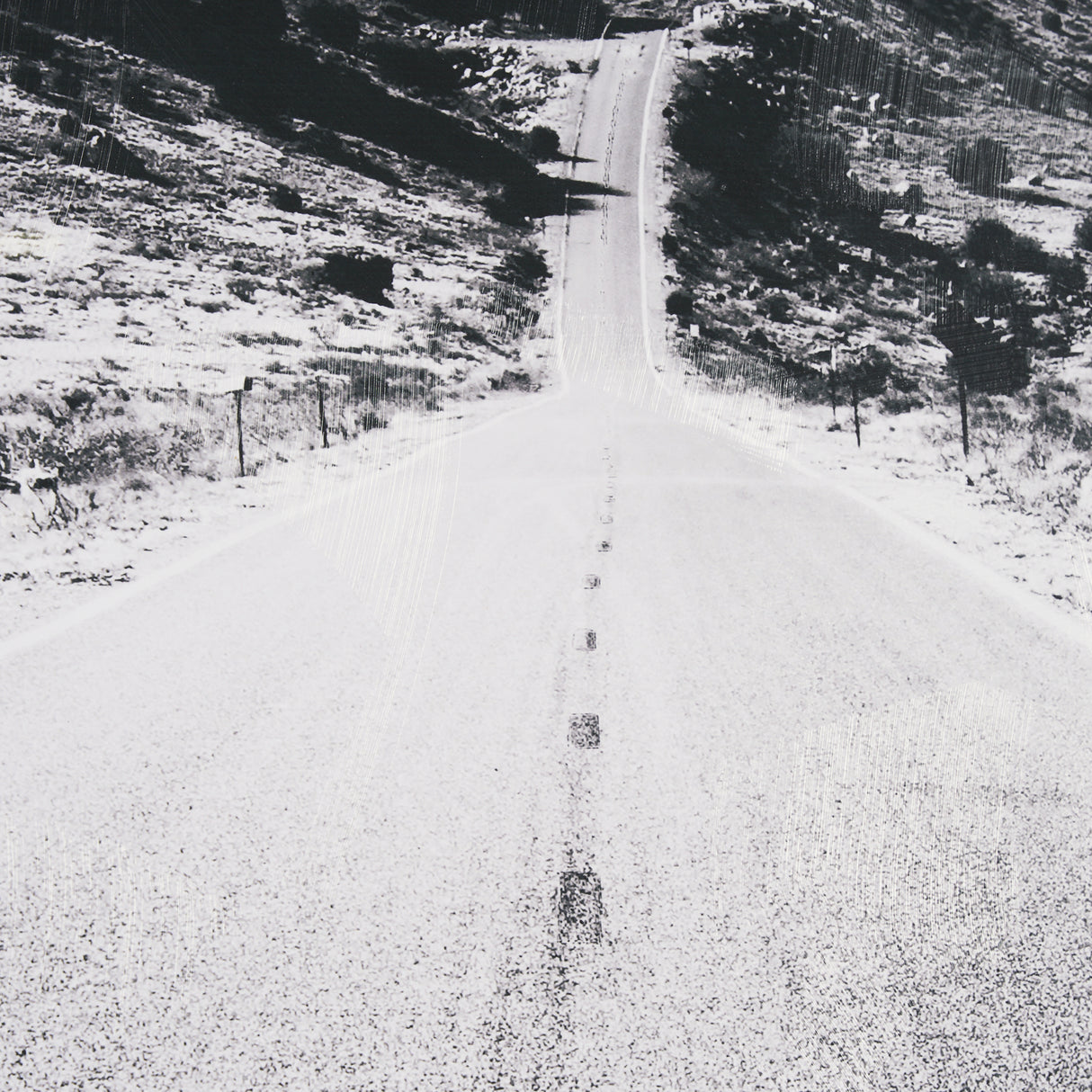 Road to Old West BW by Nathan Larson a Hand Embellished Framed Photo Art Print Matted under Glass from Mercana - Luna Furniture