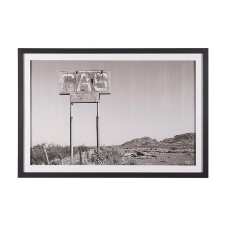 Southwest Gas Station by Nathan Larson a Hand Embellished Framed Photo Art Print Matted under Glass from Mercana - Luna Furniture