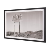 Southwest Gas Station by Nathan Larson a Hand Embellished Framed Photo Art Print Matted under Glass from Mercana - Luna Furniture
