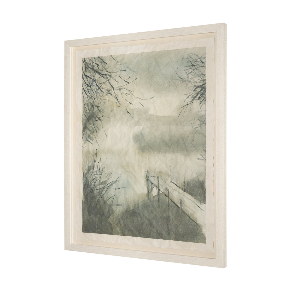 Down By The Dock by Mercana Studio a Hand Embellished Framed Art Print Matted under Glass from Mercana - Luna Furniture