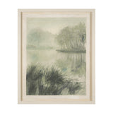 Over At The Lake by Mercana Studio a Hand Embellished Framed Art Print Matted under Glass from Mercana - Luna Furniture