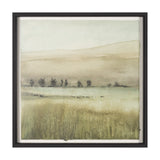 Rolling Fields II Hand Embellished Black Framed Watercolor Art Print on Paper Mounted with Backing from Mercana - Luna Furniture