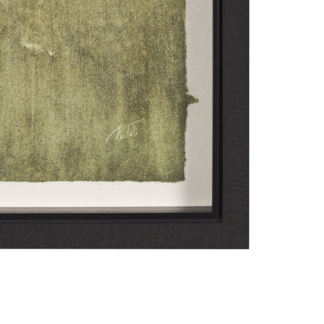 Rolling Fields II Hand Embellished Black Framed Watercolor Art Print on Paper Mounted with Backing from Mercana - Luna Furniture