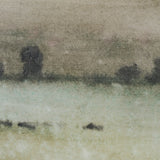 Rolling Fields I Hand Embellished Brown Framed Watercolor Art Print on Paper Mounted with Backing from Mercana - Luna Furniture