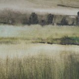 Rolling Fields II Hand Embellished Brown Framed Watercolor Art Print on Paper Mounted with Backing from Mercana - Luna Furniture