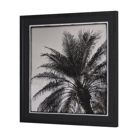 Palm Tree Sepia I by Debra Van Swearingen a Hand Embellished Framed Photo Art Print Matted under Gla from Mercana - Luna Furniture
