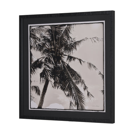 Palm Tree Sepia II by Debra Van Swearingen a Hand Embellished Framed Photo Art Print Matted under G from Mercana - Luna Furniture