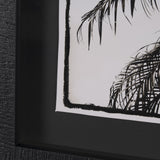 Palm Tree Sepia II by Debra Van Swearingen a Hand Embellished Framed Photo Art Print Matted under G from Mercana - Luna Furniture
