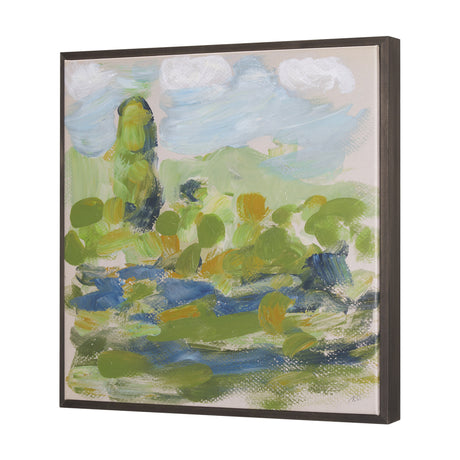 Vibrant View III by Mercana Studio a Hand Embellished Textured Canvas from Mercana - Luna Furniture