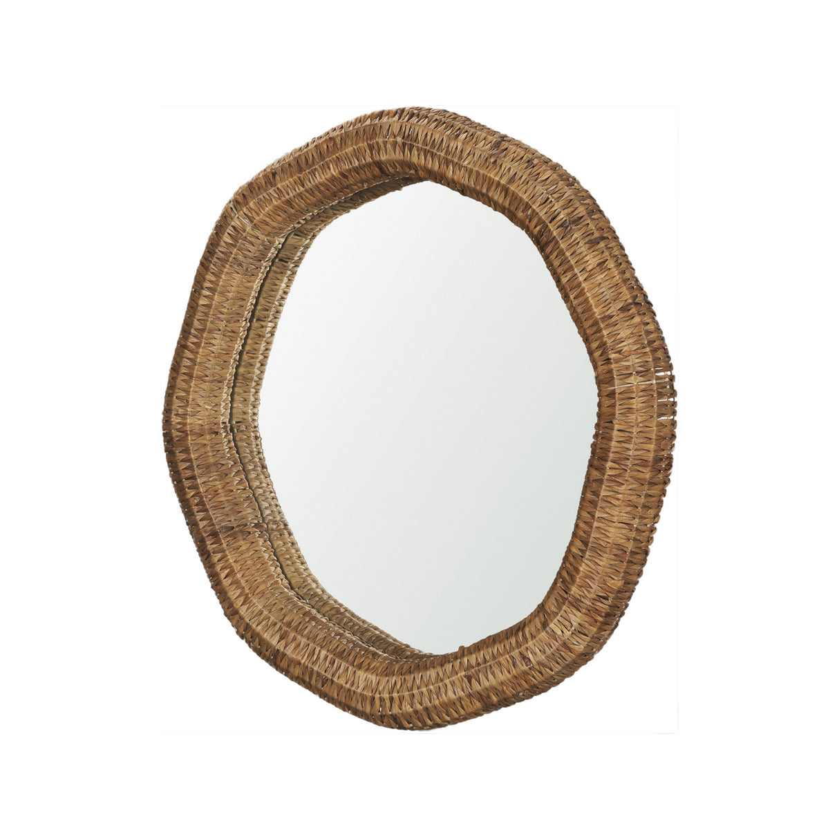 Warrick 36" Woven Water Hyacinth Mirror from Mercana - Luna Furniture