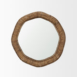 Warrick 36" Woven Water Hyacinth Mirror from Mercana - Luna Furniture