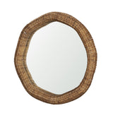 Warrick 42" Woven Water Hyacinth Mirror from Mercana - Luna Furniture