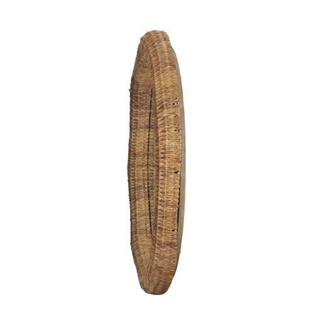 Warrick 42" Woven Water Hyacinth Mirror from Mercana - Luna Furniture