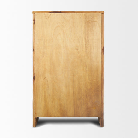 Wayde Curio Cabinet Recycled Pine from Mercana - Luna Furniture