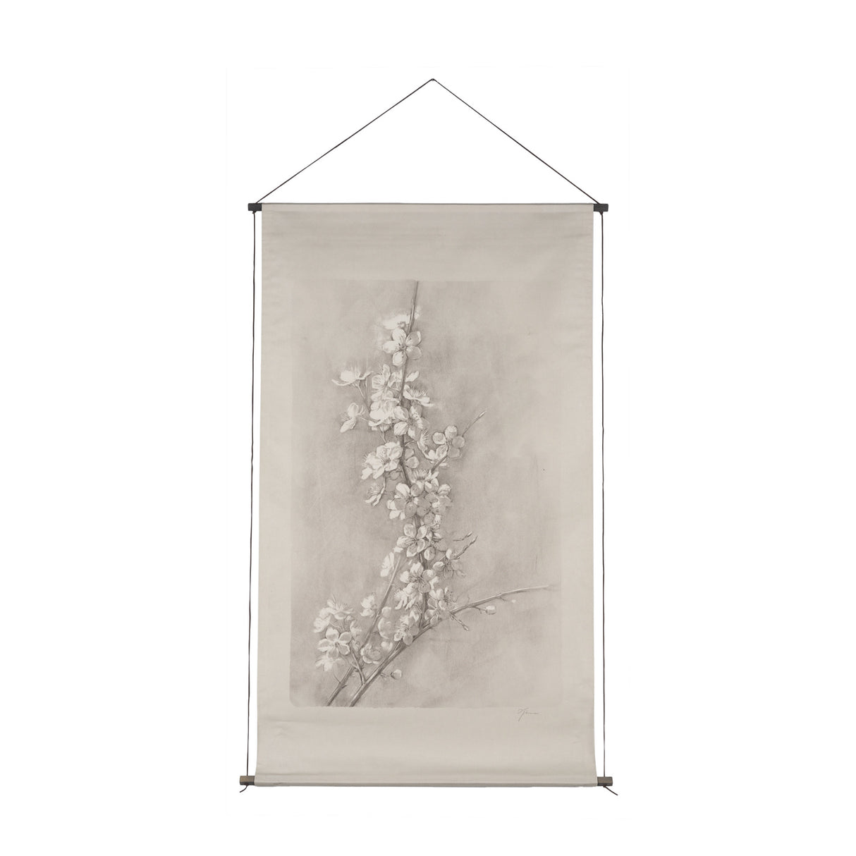 Cherry Blossom Sketch I by Mercana Studio a Hand Embellished Framed Art Print from Mercana - Luna Furniture