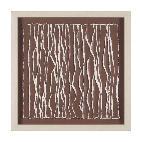 Tattered Waves I by Studio M a handmade Original Framed 3D Textured Artwork under Glass from Mercana - Luna Furniture