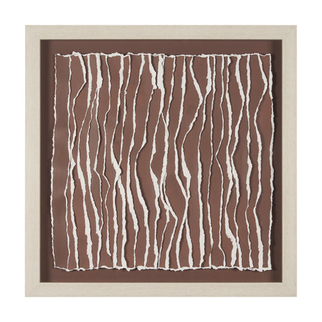 Tattered Waves II by Studio M a handmade Original Framed 3D Textured Artwork under Glass from Mercana - Luna Furniture