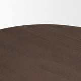 Shima Oval Dark Brown Wood w/ Arched Legs Coffee Table from Mercana - Luna Furniture