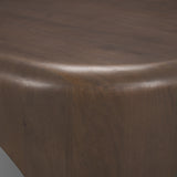 Shima Oval Dark Brown Wood w/ Arched Legs Coffee Table from Mercana - Luna Furniture
