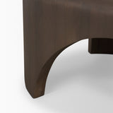 Shima Oval Dark Brown Wood w/ Arched Legs Coffee Table from Mercana - Luna Furniture