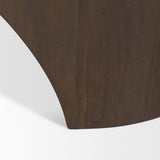 Shima Oval Dark Brown Wood w/ Arched Legs Coffee Table from Mercana - Luna Furniture