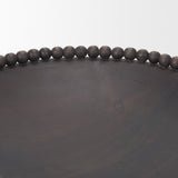 Wendell Dark Brown Wood w/ Wood Beads Round Bowls from Mercana - Luna Furniture