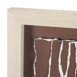 Tattered Waves I by Studio M a handmade Original Framed 3D Textured Artwork under Glass from Mercana - Luna Furniture