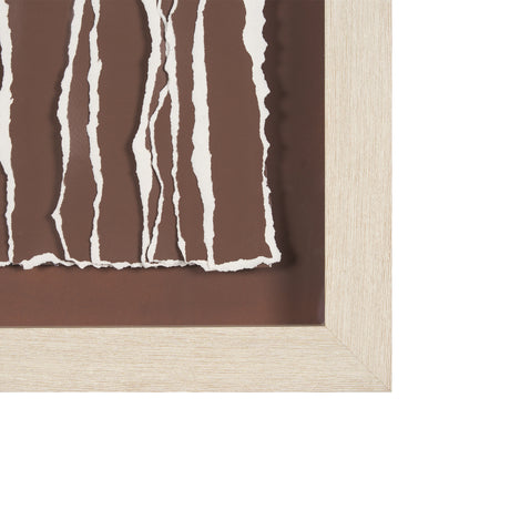 Tattered Waves II by Studio M a handmade Original Framed 3D Textured Artwork under Glass from Mercana - Luna Furniture