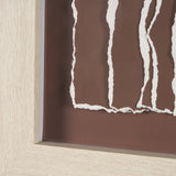 Tattered Waves II by Studio M a handmade Original Framed 3D Textured Artwork under Glass from Mercana - Luna Furniture