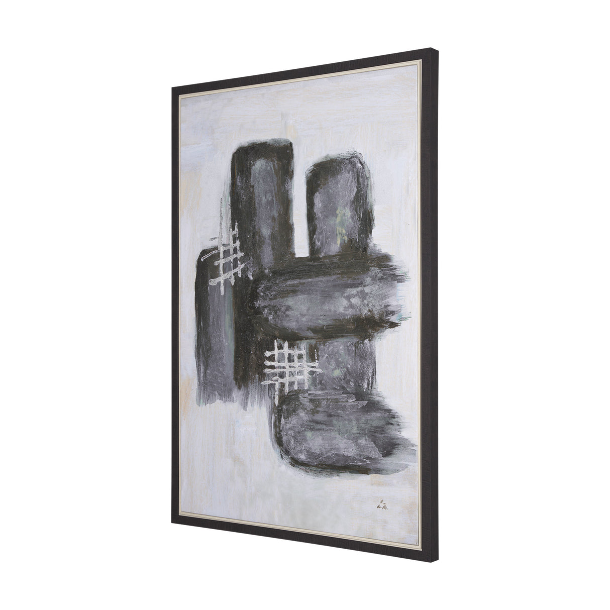 Semblance I by Mercana Studio a Hand Embellished Textured Framed Canvas from Mercana - Luna Furniture