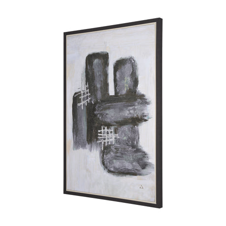 Semblance I by Mercana Studio a Hand Embellished Textured Framed Canvas from Mercana - Luna Furniture