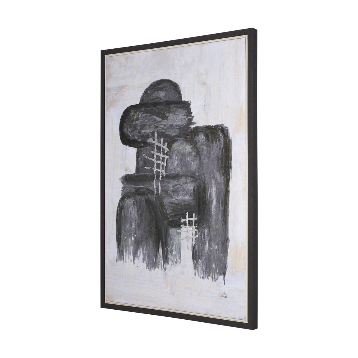 Semblance II by Mercana Studio a Hand Embellished Textured Framed Canvas from Mercana - Luna Furniture
