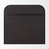 Timon Brushed Black Metal Frame Square Arched Mirror from Mercana - Luna Furniture