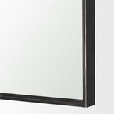 Timon Brushed Black Metal Frame Square Arched Mirror from Mercana - Luna Furniture