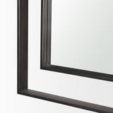 Tiva Rectangular Dual Metal Frame Gunmetal Mirror from Mercana - Luna Furniture