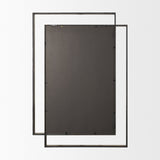 Tiva Rectangular Dual Brushed Gold Metal Framed Mirror from Mercana - Luna Furniture