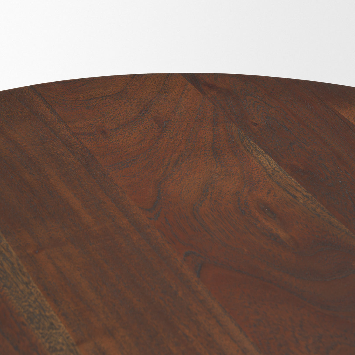 Sonel Pedestal Medium Dark Brown Acacia Wood Foyer Table from Mercana - Luna Furniture