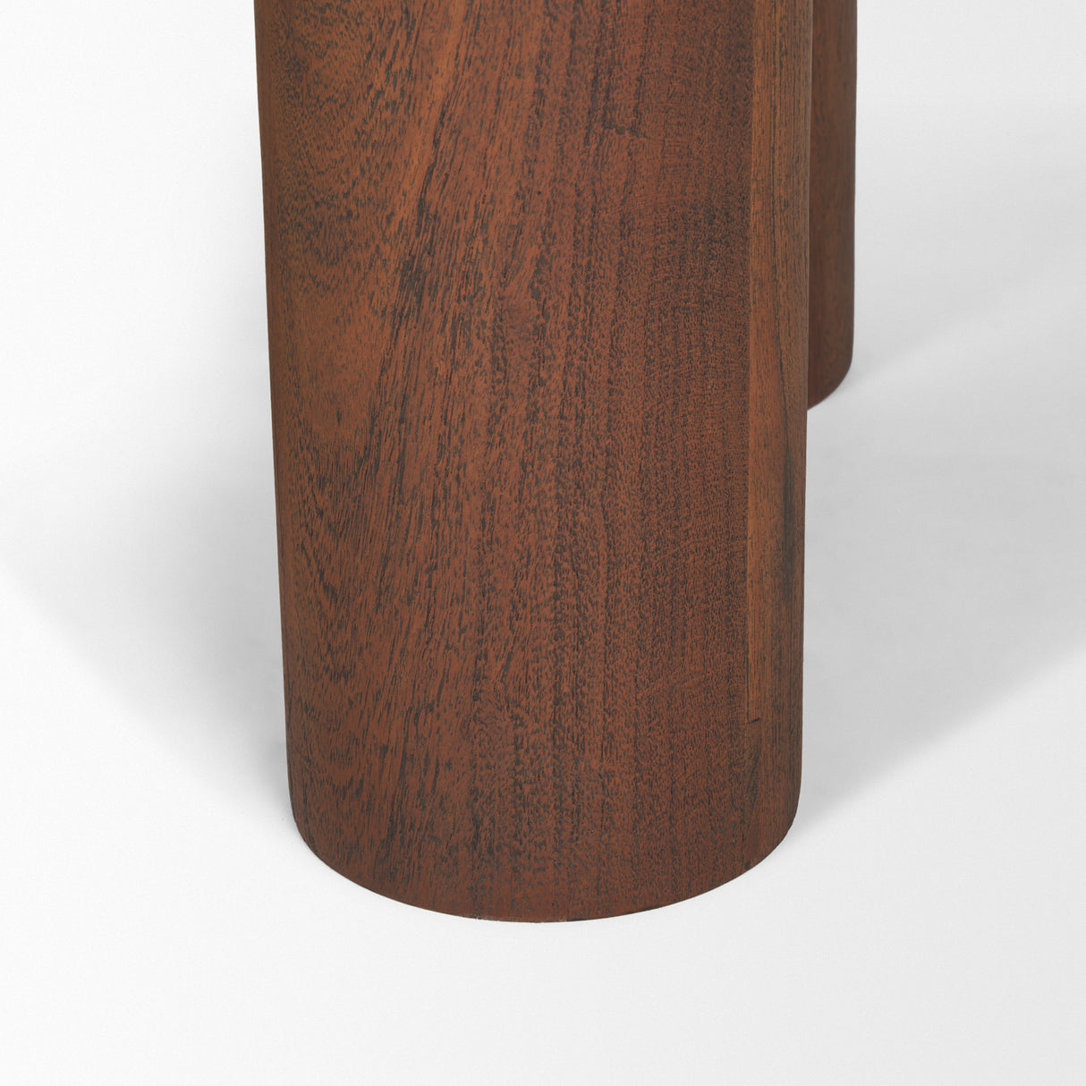Sonel Pedestal Medium Dark Brown Acacia Wood Foyer Table from Mercana - Luna Furniture