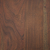 Sonel Pedestal Medium Dark Brown Acacia Wood Foyer Table from Mercana - Luna Furniture