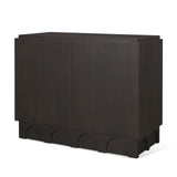 Wagner Dark Brown Wood w/ Arched Design Accent Cabinet from Mercana - Luna Furniture