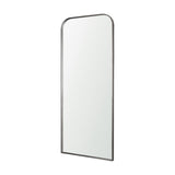 Tamira Tall Brushed Gunmetal Metal Arched Mirror from Mercana - Luna Furniture