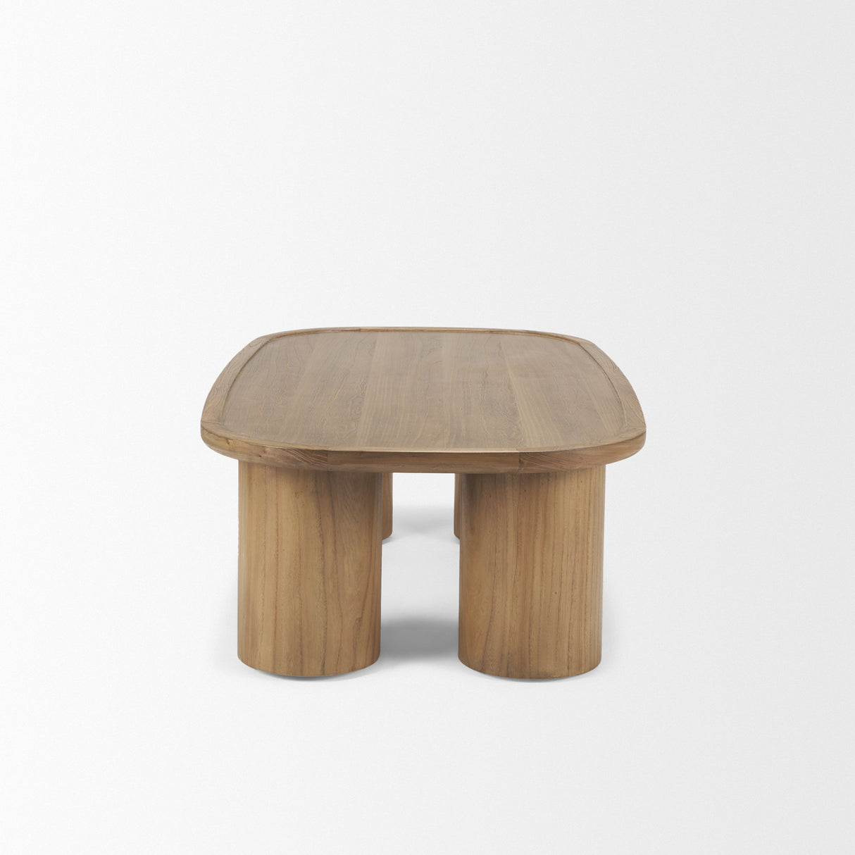 Tavi Rectangular Natural Brown w/ Column Legs Coffee Table from Mercana - Luna Furniture