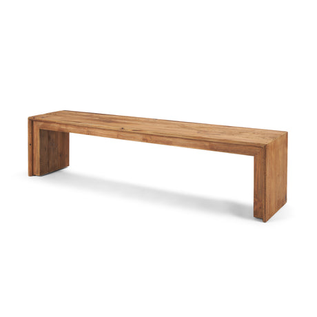 Tahira Rectangular Recycled Wooden Bench from Mercana - Luna Furniture