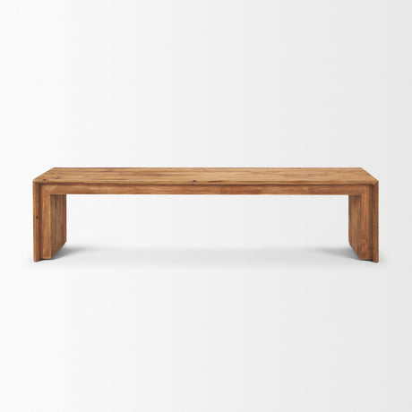 Tahira Rectangular Recycled Wooden Bench from Mercana - Luna Furniture