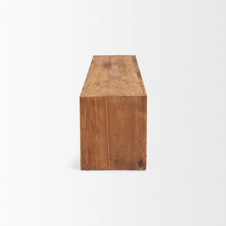 Tahira Rectangular Recycled Wooden Bench from Mercana - Luna Furniture